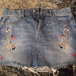 Express size 8 Denim Skirt
